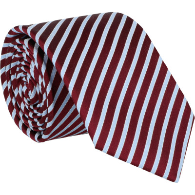 Willen Krawatte Bleu Stripe Satin