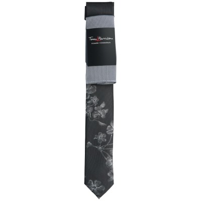 Tom Harrison Set Krawatte Floral /Tuch Struktur One Size